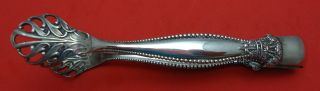 Sandringham By Shiebler Sterling Silver Sugar Tong Rounded Edge 4 1/8 