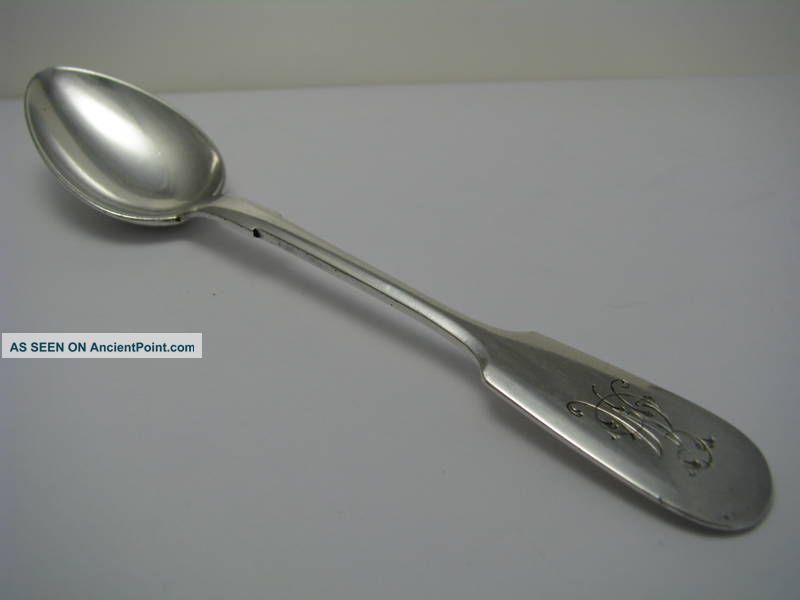 Russian,  Imperial Solid Silver Teaspoon By Nikolai Pavlov/Николай Павлов Ca1908 Russia photo