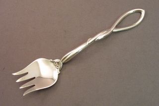 Unusual Sterling Small Serving Fork - Frank Whiting photo