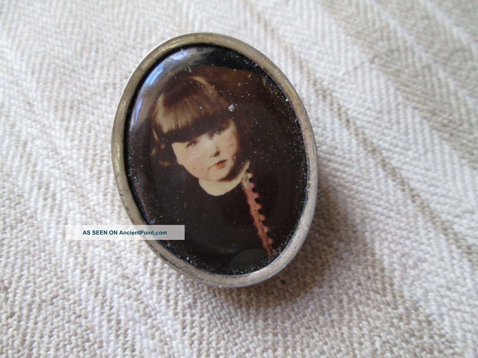Antique Brooch Art Nouveax Wiht Little Girl Other photo
