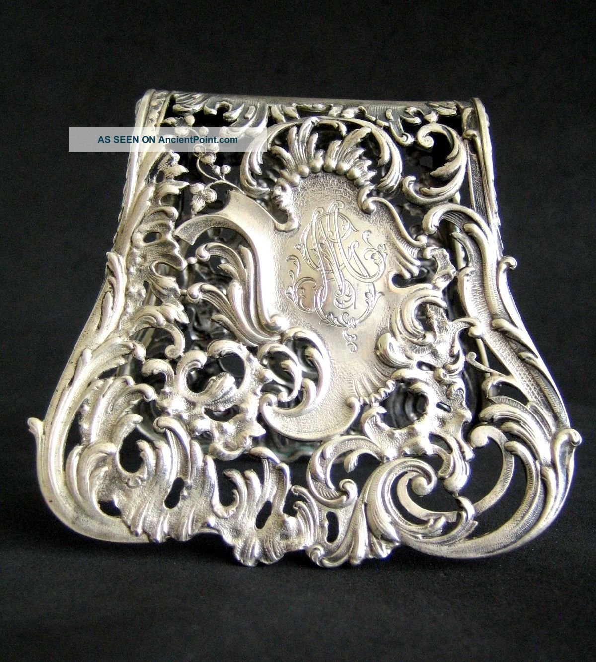 Antique French Sterling Silver Asparagus Pastry Server Rococo Other photo