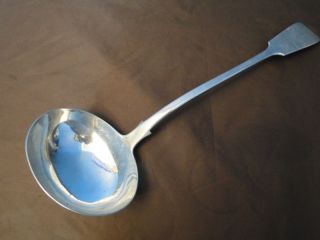 Fiddle Pattern Soup Ladle Sterling Made In London 1875 By George Adams photo