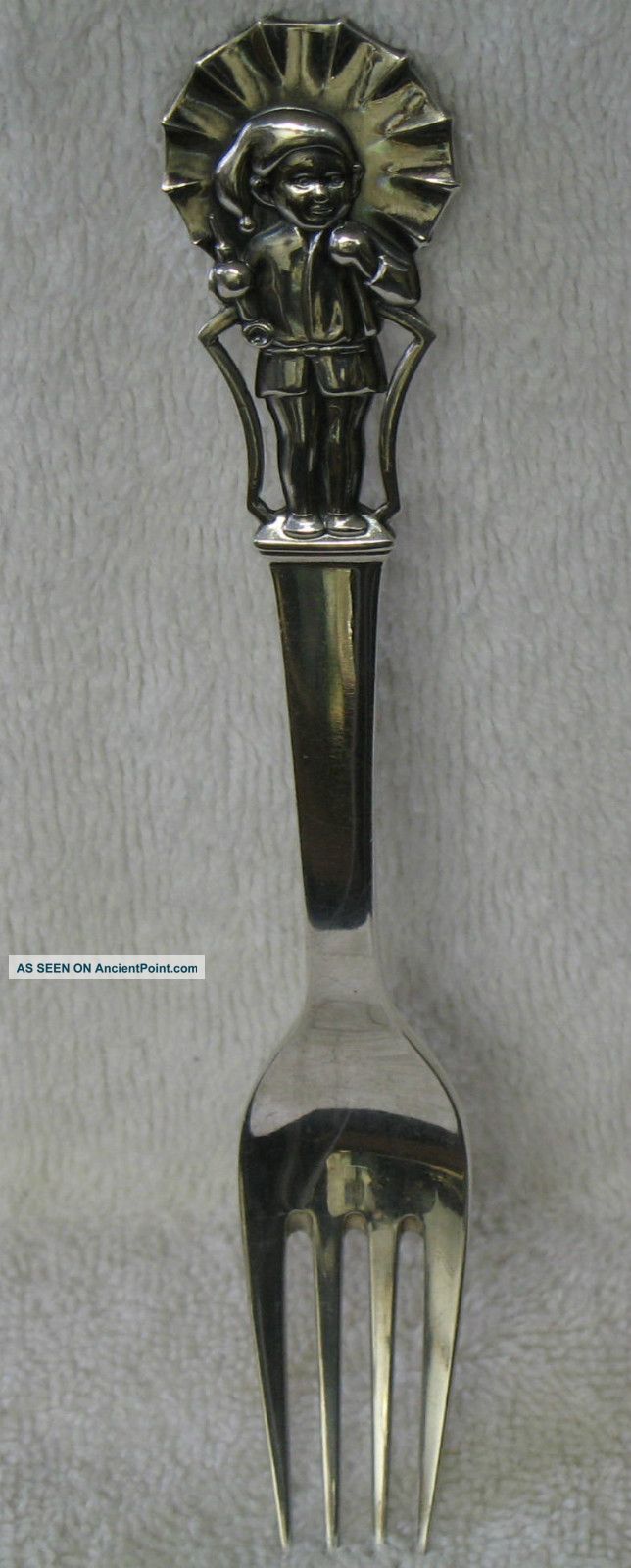 Cohr Denmark Sterling Youth Fork Sandman Ole - Lukøie Nursery Rhyme Fairy Tale Other photo