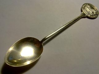 1900 Rare Solid Spoon 90 Silver Waikee ' Kowloon Bowling Green Club ' photo