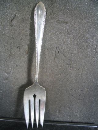 Royal Crest Sterling Wild Flower Cold Meat Fork 8 