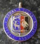 1929 Berks & Bucks Football Association Solid Silver & Enamel Fob Medal Other photo 2