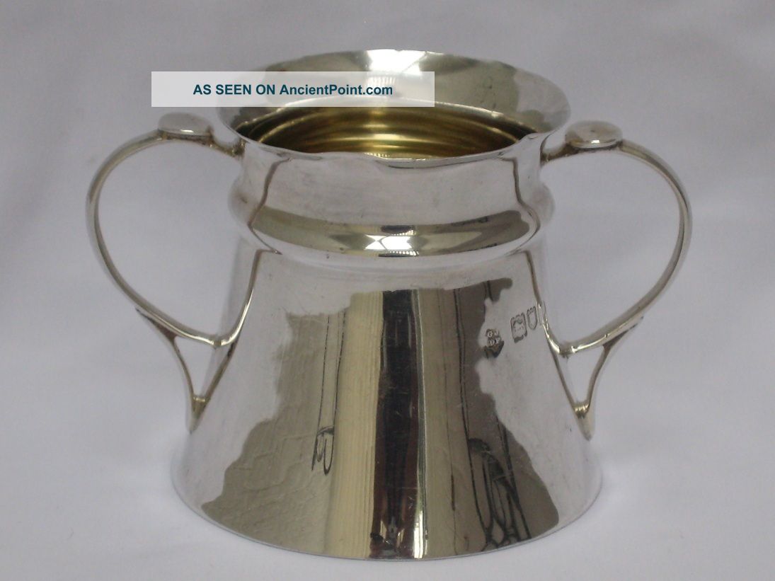 Edwardian Antique English Sterling Silver Sugar Bowl (milk Urn Design) London. Other photo