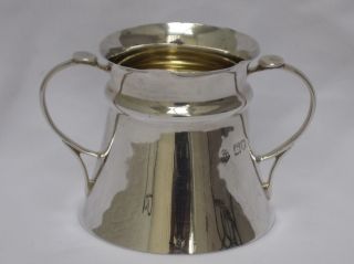 Edwardian Antique English Sterling Silver Sugar Bowl (milk Urn Design) London. photo