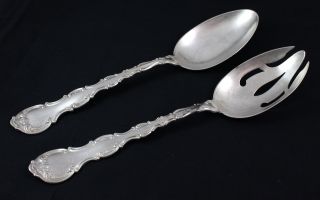 Bigelow Kennard & Co Sterling Silver Flatware Serving Spoon Piece Art Nouveau photo