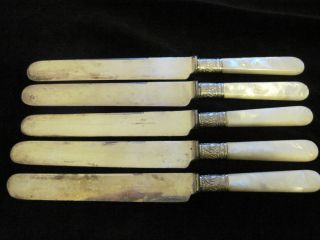 1834 J Russell & Co.  Blunt Hollow Knife Set Of 5 photo
