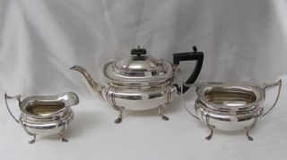 Sterling Silver Coffee Tea Set (jd&wd) C1910 49.  60 Ozs photo