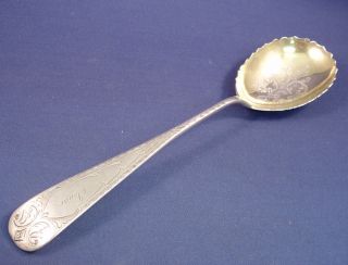 Coin Silver George Sharp Berry Spoon photo