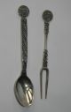 Vintage Sterling Silver Sugar Serivng Condiment Fork Spoon Aoe Athenian Owl Other photo 1
