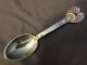 Danish Christmas Set Sterling Silver Gilded/enamel Child Spoon & Fo Made In 1972 Other photo 2