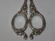 Antique/vintage Sterling Silver Grape Shears Berries & Leaves On Handles - 6 1/2 Other photo 5