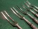 Antique Sterling Silver Tines & Blades Pearl Handle Forks & Knives Fruit 12pcs United Kingdom photo 4