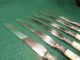 Antique Sterling Silver Tines & Blades Pearl Handle Forks & Knives Fruit 12pcs United Kingdom photo 8