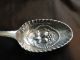 Antique Pair Berry Spoons Chased Sterling Silver Made In London 1783 - Other photo 2