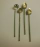 4 Silver Sipper Straws / Spoons - Victorian - 1920s Other photo 1