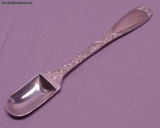 Stieff Sterling Silver Floral Repousse Infant Feeding Spoon photo