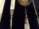 Boxed Set/2 19th C.  English Silverplate Berry Spoons W/ M.  O.  P.  Handles Other photo 2