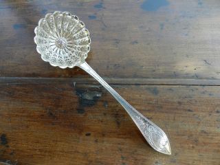 Antique French Sterling Silver Sugar Sifter Spoon 19 Th Century 1819 - 1838 photo
