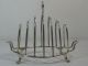 A Vintage English Solid Silver Six Slice Toast Rack Other photo 1