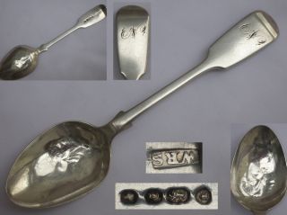 Victorian1844 English Silver Spoon William Robert Smile photo