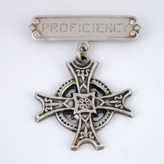 Antique Gorham Sterling Silver Proficiency Medal photo