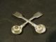 Pair 19th C.  English Sterling Georgian Period Master Salt Spoons,  28 Grams Other photo 5