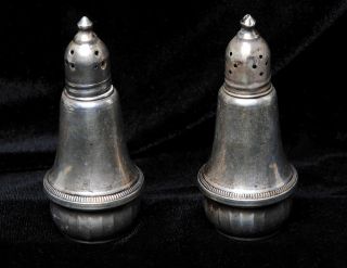 Vintage Duchin Creations Sterling Silver Weighted Salt Pepper Shakers photo