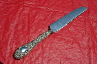 Baltimore Rose - Schofield - Dinner Knife - Nm - Decorated Back photo