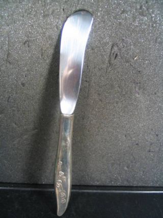 Sterling Oneida Heirloom Young Love Hh Butter Spreader photo