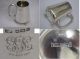 Antique English Sterling Silver Tankard 4th July 1917 Mappin & Webb Sheffield Other photo 1