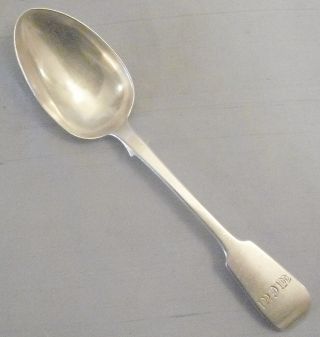 Antique English 1859 Sterling Silver Fiddle Soup Table Spoon Exeter J&j Williams photo