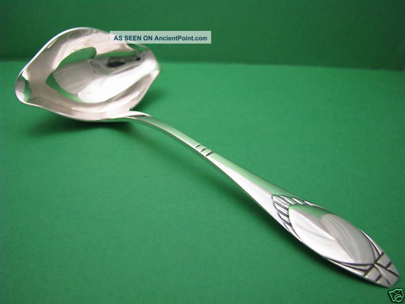 Danish Solid Silver Ladle Sauce Cream Ladle By Lind Herning Denmark C1919 Excelt Other photo