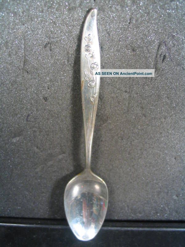 Sterling Oneida Heirloom Young Love Teaspoon 6 