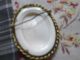 Vintage Brooch Gold Tone From The 30tis Lady Cameé Hard Plastick Other photo 1