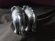 Oriental Pair Model Elephants In Sterling Silver - Other photo 1