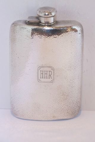 Tiffany & Co Hand Made,  Hand Hammered Large Sterling Silver Flask photo