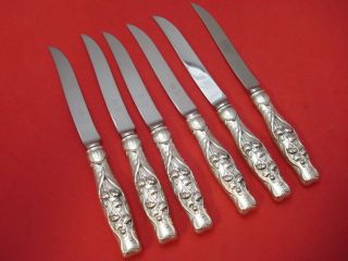 Lily Of The Valley By Whiting / Gorham Sterling Steak Knives photo