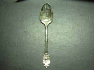 Medallion Coin Sterling Tea Spoon Shreeve Stanwood & Co. photo