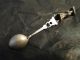 Portuguese Tea Spoon With A Woman On Top - Sterling Silver C.  1895 - Novelty Other photo 3