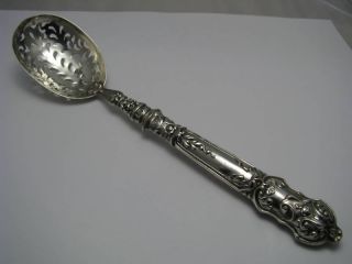A Solid Silver Strainer Sifter Spoon Ladle 812 Silver Austria Ca1861 Excellent photo
