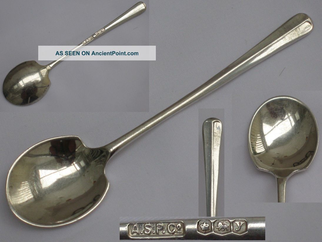 Pretty English Sterling Silver Jam Spade Made In Sheffield Angora Silver Company Other photo