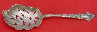 Douvaine By Unger Sterling Silver Fried Oyster Server Goldwashed 9 1/4 