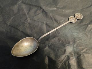 Chinese Tea Spoon - Sterling Silver Made Circa 1900 photo