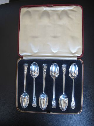 Antique Edward Viii Commemorative Sterling Silver Demitasse Spoons photo