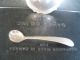 . 900 Sterling Chile Salt Cellar & Spoon Nm Other photo 2