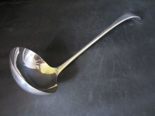Large Epns Silver Plated Old English Sauce Ladle - Vintage Cutlery photo